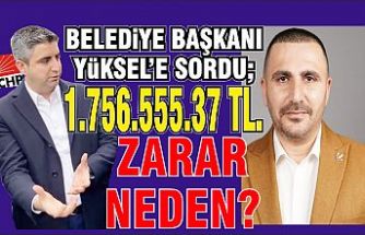 Başkan Şavluk CHP'li Başkana sordu; İhale de 1.756.555,37 zarar neden?